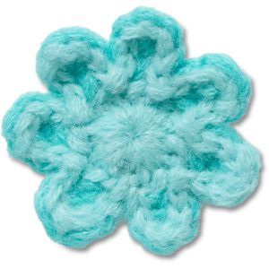 Crochet Blue Flower