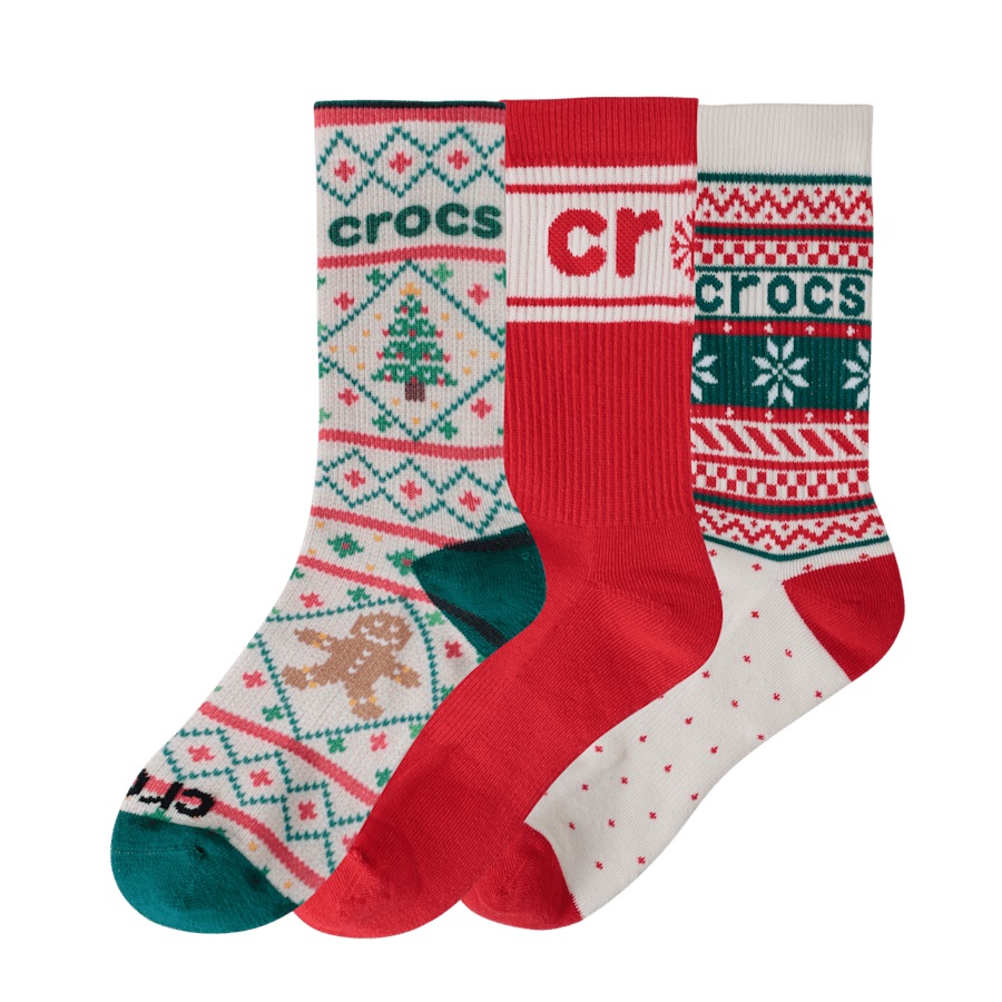 CrocsSocks Kids' Sweater Print 3-Pack - Image 4