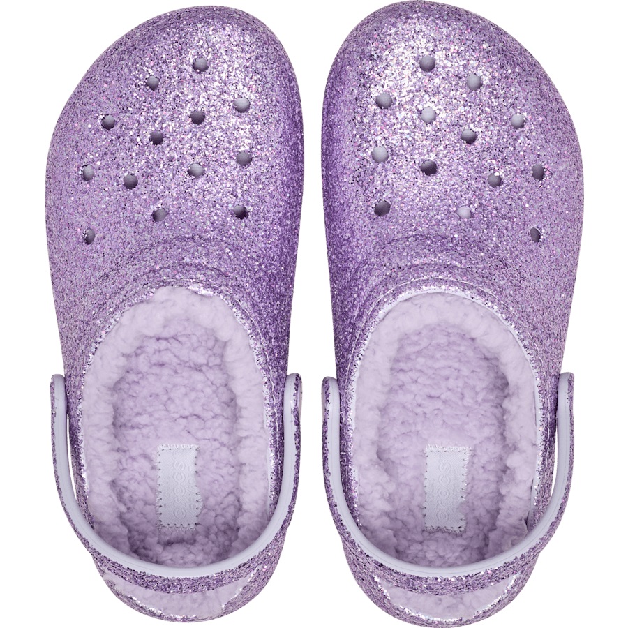 Toddler Classic Lined Chunky Glitter Clog - Image 3